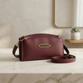 The Diamonds Lady Burgundy Multi-Zip Crossbody