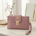 The Diamonds Lady Blush Textured Wristlet Clutch