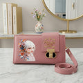 The Diamonds Lady Artistic Floral Printed Pink Clutch &amp; Crossbody